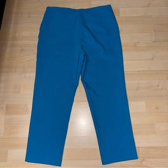 Rachel Zoe Women Hi-Rise Size 14 Waist Slim Leg Ankle Blue Trouser Pants Office - Picture 4 of 9